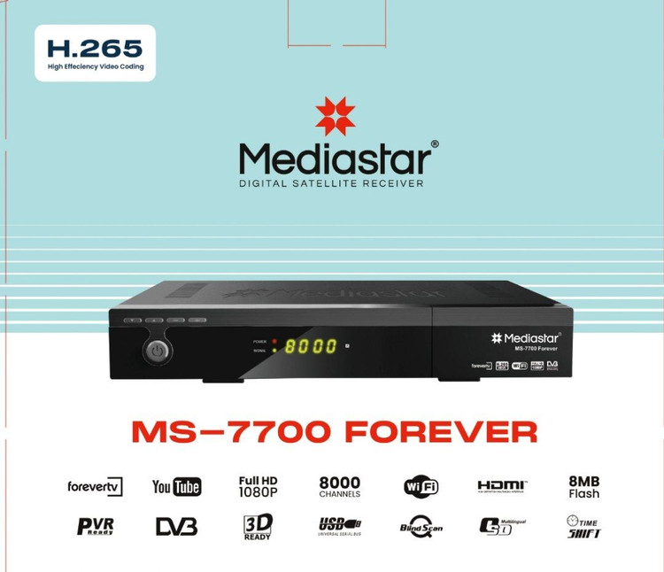 گیرنده دیجیتال مدیا استار مدل MS-7700 FOREVER ورژن ۴